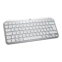 Logitech MX Keys Mini - Clavier - rétroéclairé - Bluetooth - AZERTY - Français - gris pâle (920-010483)_2